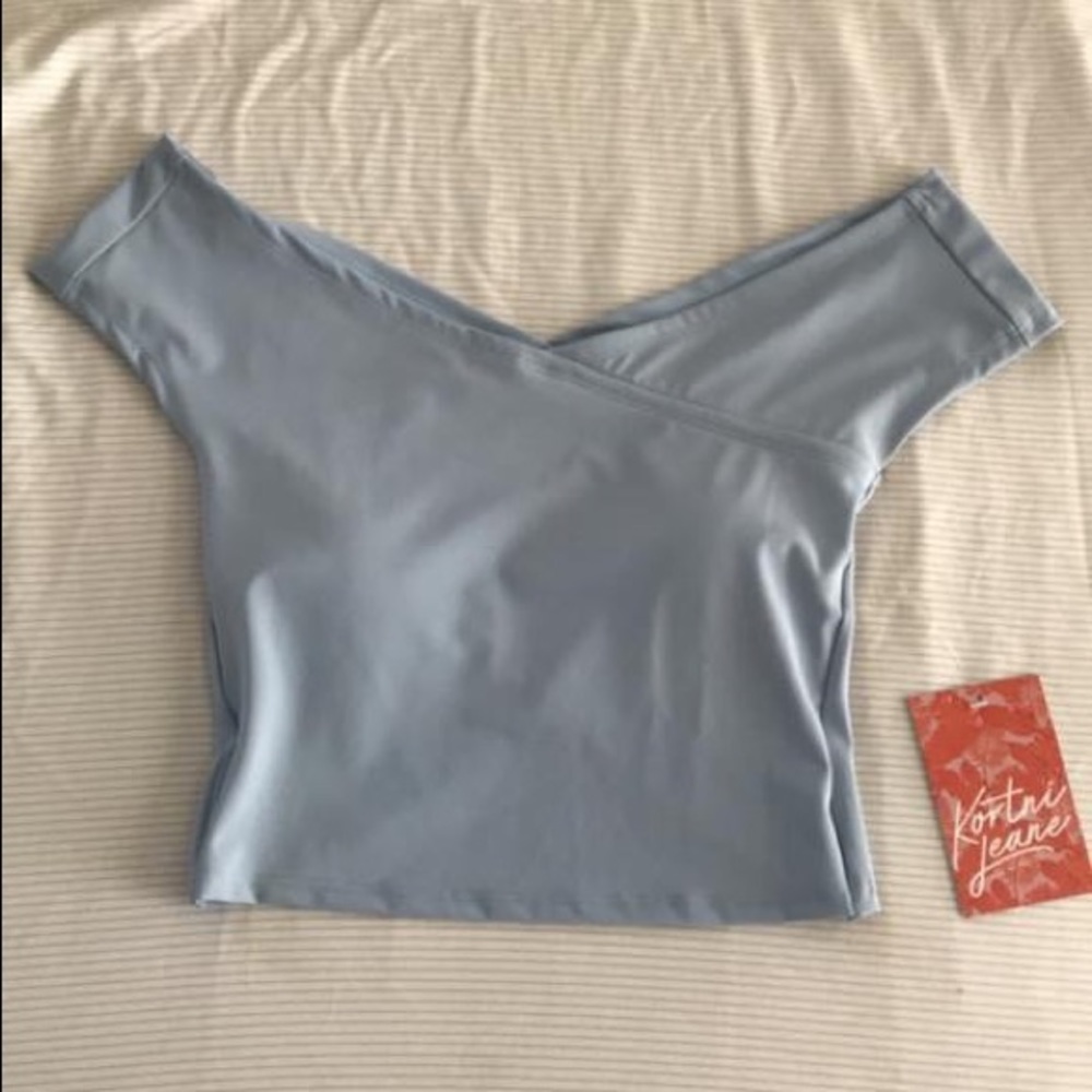 Kortni Jeane Light Blue Swim Top